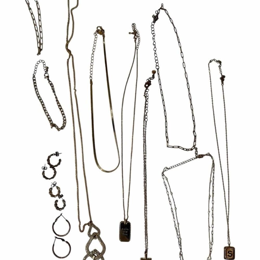 Multi necklaces and earrings bundle